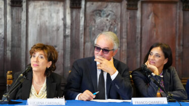 Luciana Cardinali, Franco Chianelli, la professoressa Maria Paola Martelli